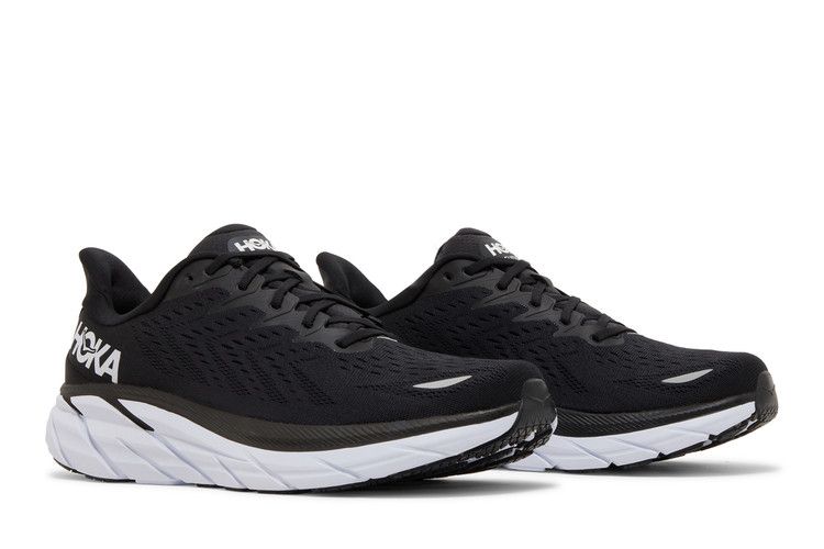 HOKA Clifton 8 'Black White'