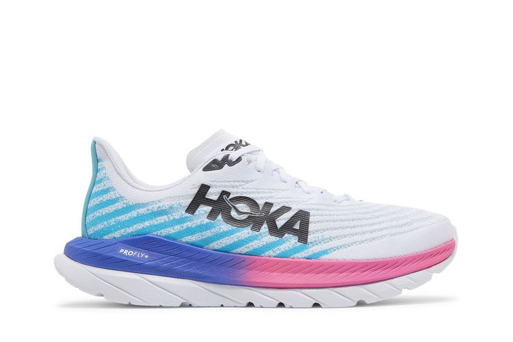 HOKA Mach 5 'White Scuba Blue'