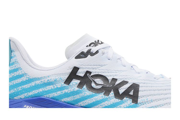 HOKA Mach 5 'White Scuba Blue'