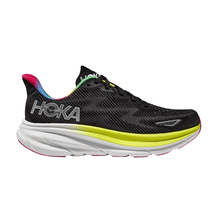 HOKA Clifton 9 'Black Rainbow'
