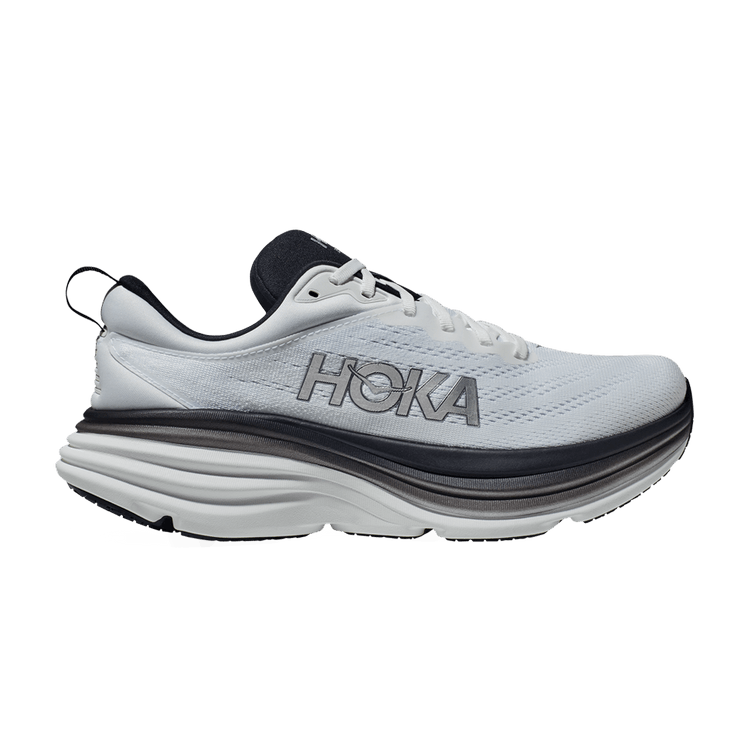 HOKA Bondi 8 2E Wide 'White Black'