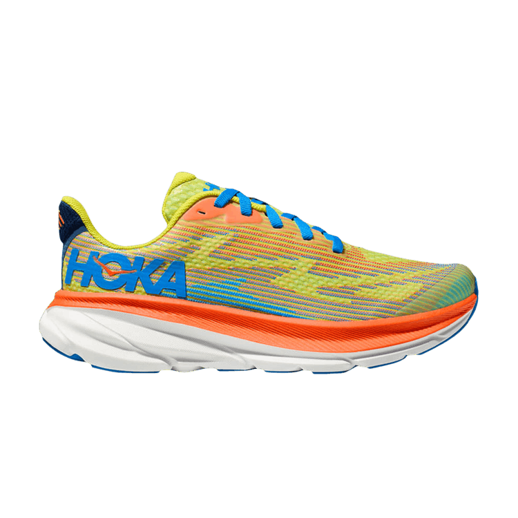 HOKA Clifton 9 Kids 'Evening Primrose Vibrant Orange'