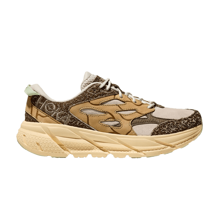 HOKA Clifton L Suede 'Elite Terrain System - Oat Milk Pollen'