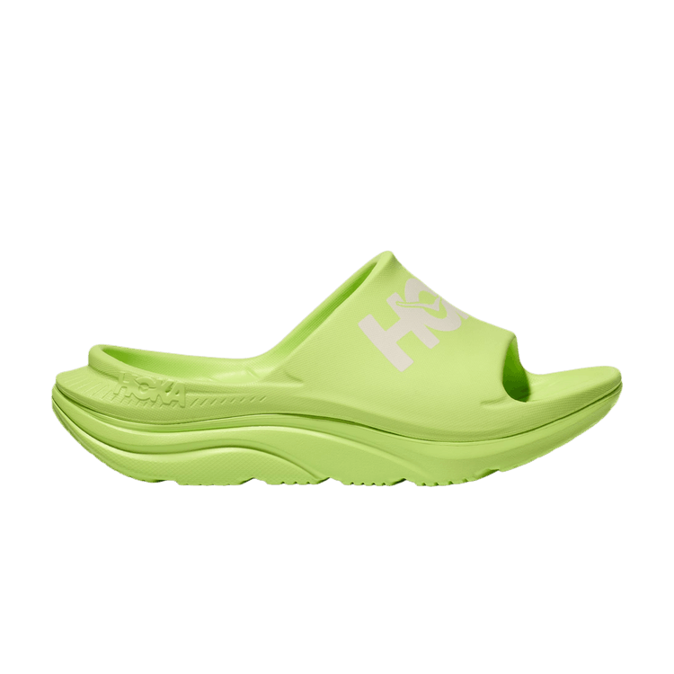 HOKA Ora Athletic Slide 'Lettuce White'