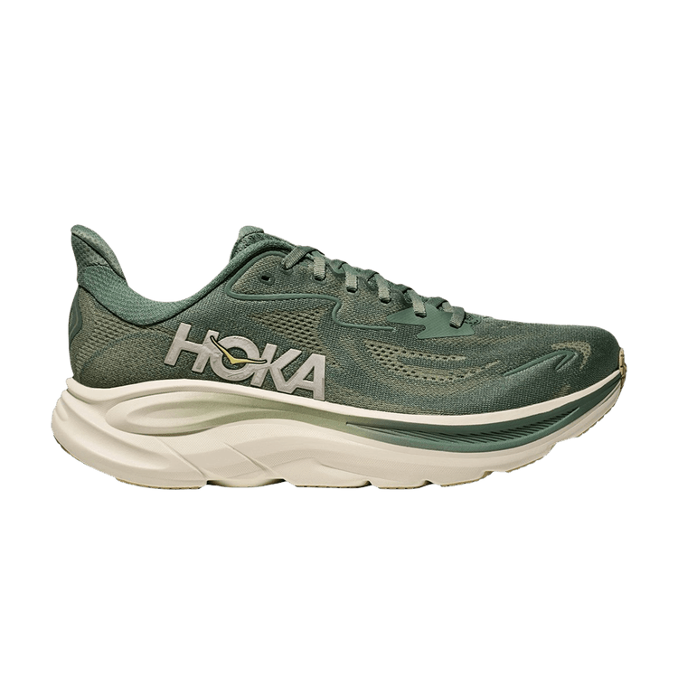HOKA Clifton 10 2E Wide 'Fern Green Silver White'