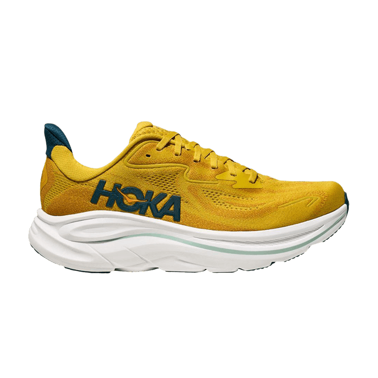 HOKA Clifton 10 2E Wide 'Yellow Gold Tidal Wave'