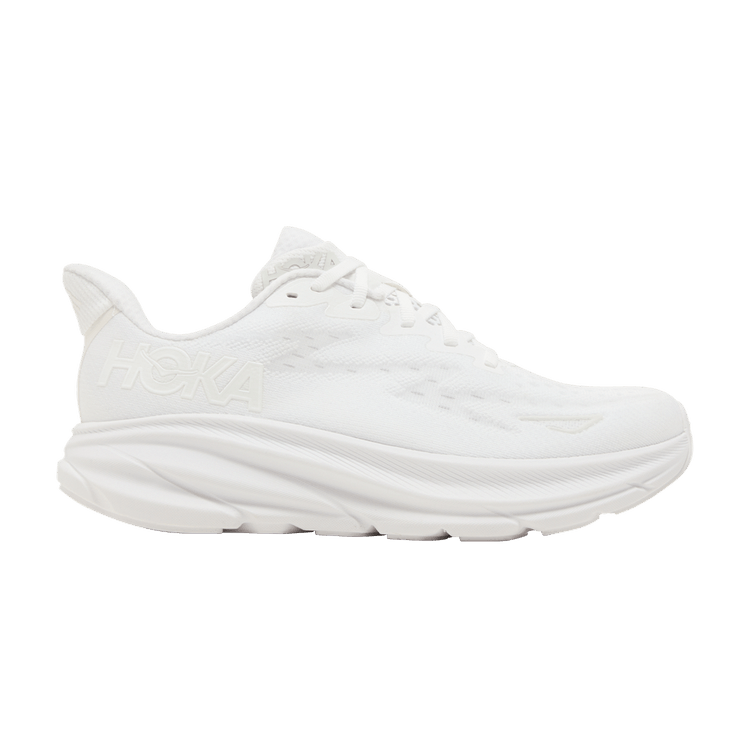 HOKA Wmns Clifton 9 Wide 'Triple White'