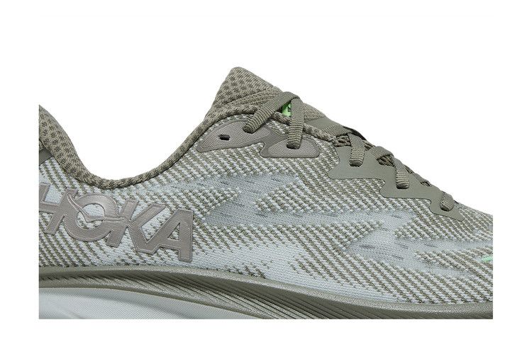 HOKA Clifton 9 'Olive Haze Mercury'