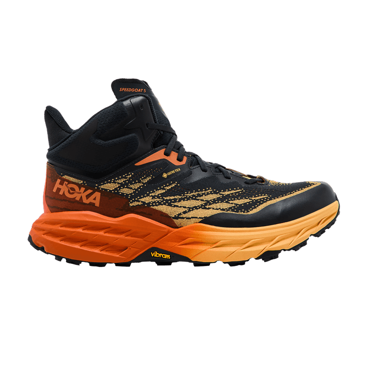 HOKA Speedgoat 5 Mid GORE-TEX 'Blue Graphite Amber Yellow'