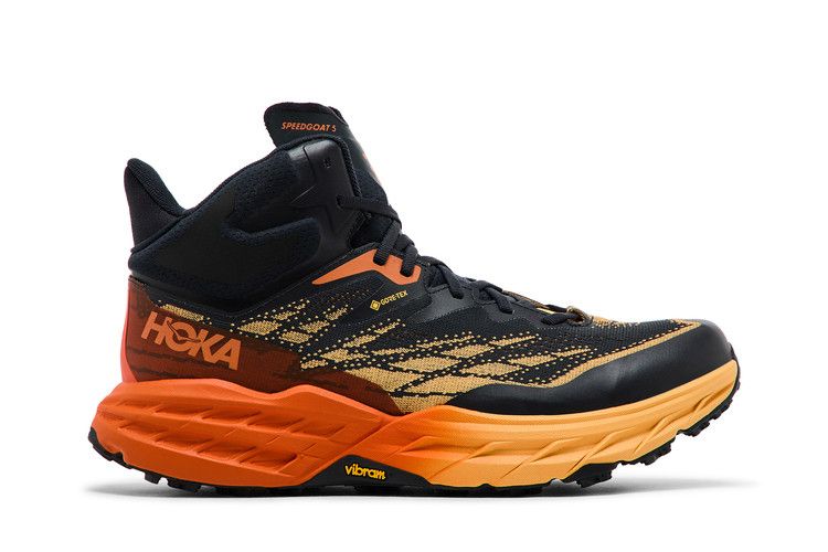 HOKA Speedgoat 5 Mid GORE-TEX 'Blue Graphite Amber Yellow'