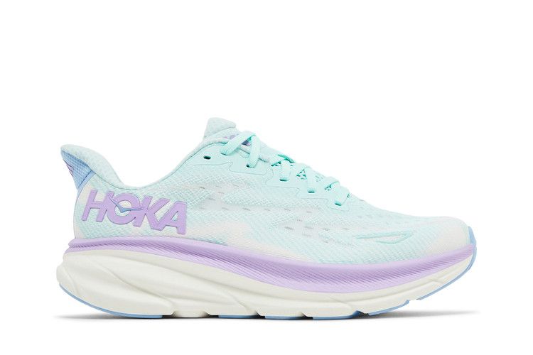 HOKA Wmns Clifton 9 Wide 'Sunlit Ocean Lilac Mist'