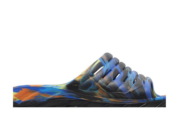 HOKA Ora Recovery Slide 'Swirl - Black Diva Blue'