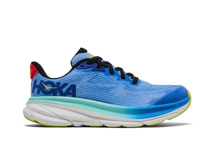 HOKA Clifton 9 Kids 'Virtual Blue Cerise'