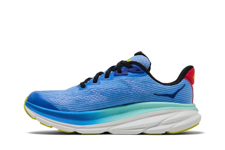 HOKA Clifton 9 Kids 'Virtual Blue Cerise'