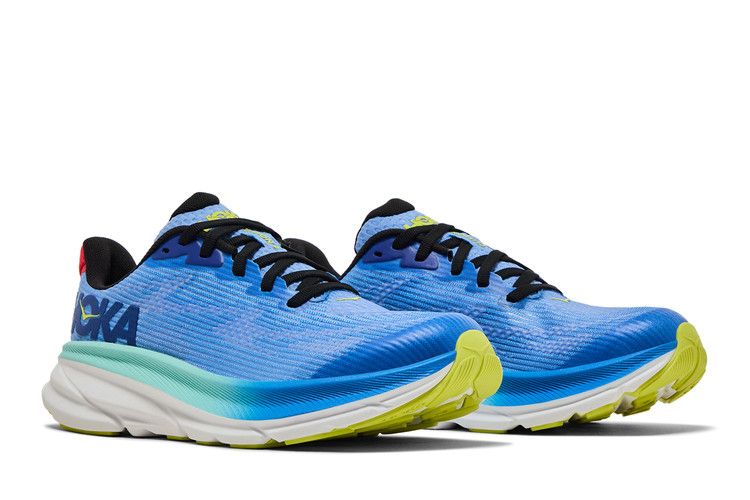 HOKA Clifton 9 Kids 'Virtual Blue Cerise'