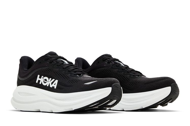 HOKA Bondi 9 2E Wide 'Black White'