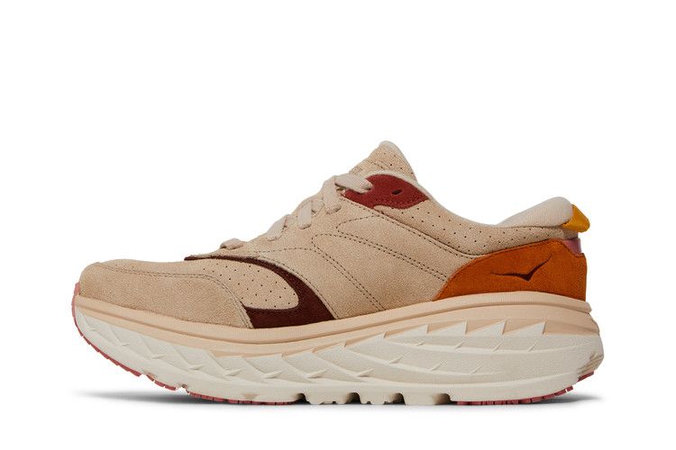HOKA Bondi L Suede 'Shifting Sand'