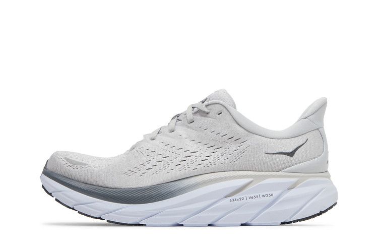 HOKA Clifton 8 2E Wide 'Lunar Rock Nimbus Cloud'