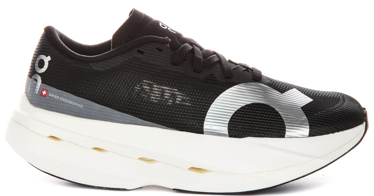On Running Cloudboom Volt In Black White For Women